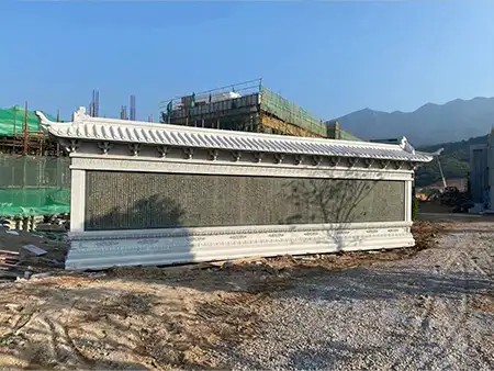 寺庙山门殿前照壁