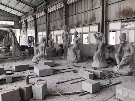 河南西平县洪河公园治理项目七仙女像