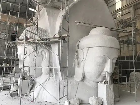 18米四方佛雕像